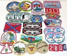 29x BSA Scout Patch Lot - FLINT RIVER COUNCIL Camp & OA Patches +Misc 1990s