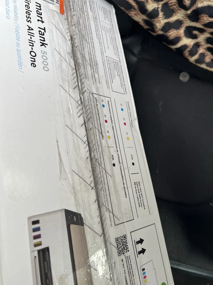 HP Smart Tank 5000 All-in-One Wireless Printer Orig Box Paperwork *See Descrip* - Image 4 of 4