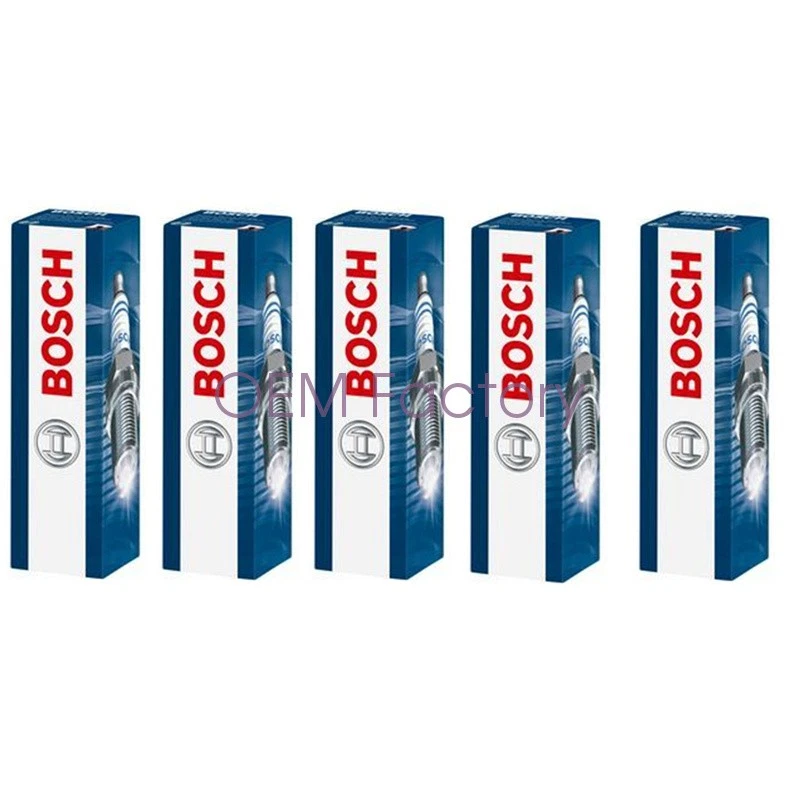 101905601F OEM 5 pcs BOSCH Spark Plug for VW Passat Jetta Beetle Golf 2001-2014 Foto 2 de 4