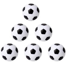 Inscool 6Pcs Foosball Table Balls 1.42 Inch Soccer for 6PCS Black