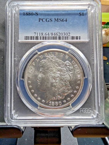 1880 S Morgan Silver Dollar $1 PCGS MS64 Proof-like