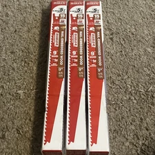Diablo DS0912BW15 15 Pack 9" Nail Embedded Wood Reciprocating Saw Blades 3 Packs