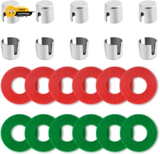 10PCS Battery Post Shims with 12PCS Felt Washers,Battery Terminal Shim for Repai