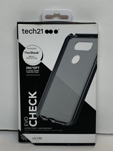 Tech21 Evo Check FlexShock Case for LG V30 - Smokey Black, NEW in Box - Picture 1 of 11
