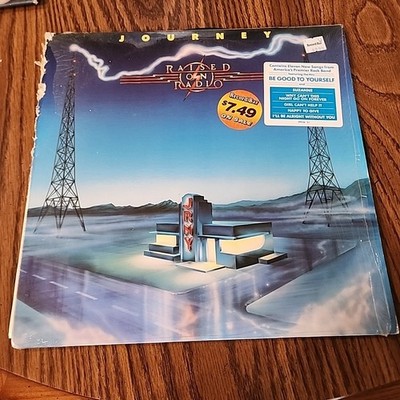 Journey  Raised On Radio  Vinyl LP Record NM/G+  W/ Insert  Shrink Hype