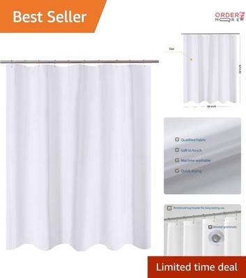 RV Shower Curtain Fabric 60x64 Inches Waterproof Quick Dry Camping Bathroom