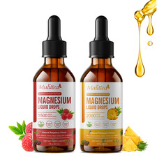 Magnesium Liquid Drops 500mg Magnesium Glycinate, Magnesium Citrate, VitaminD,B