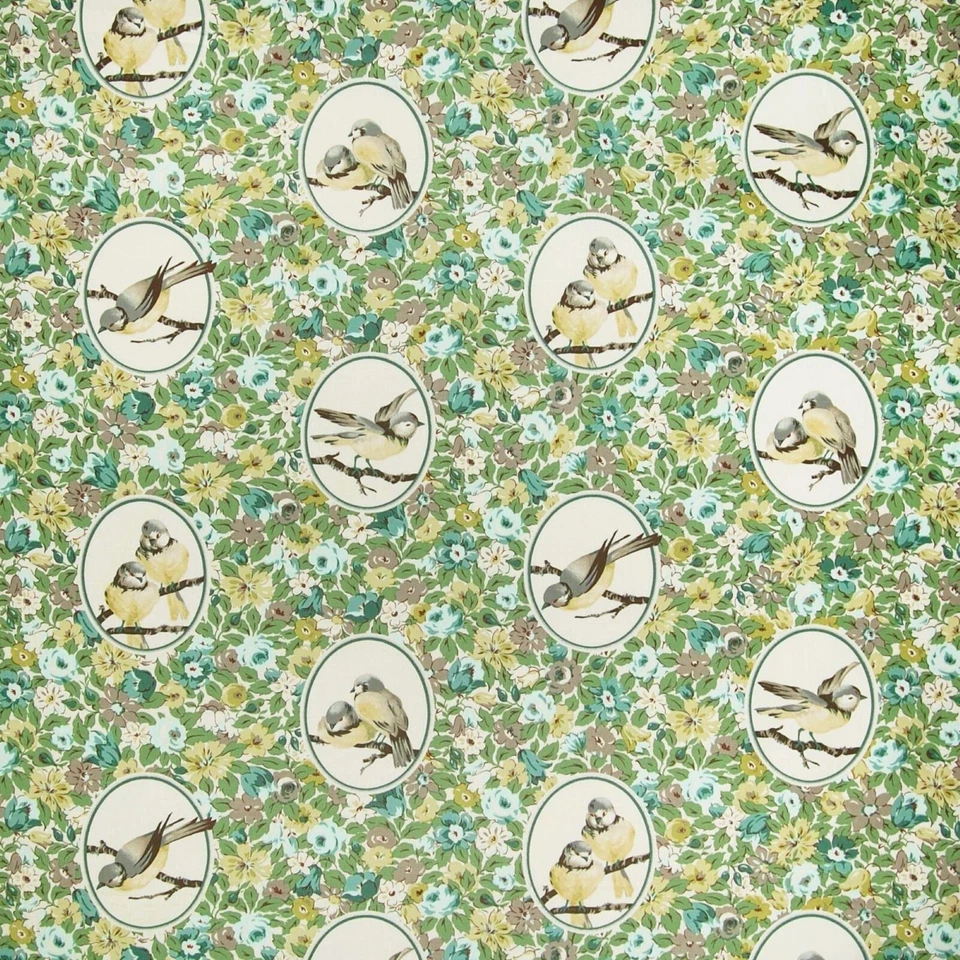 Richloom BUDGIE TWILL NIEBLA Pájaro Decoración del Hogar Cortinas Almohada Tela de Coser PORTE Foto 2 de 4