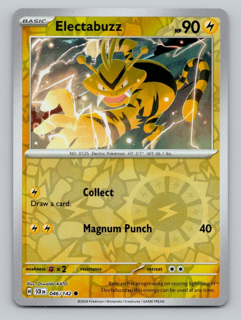 Electabuzz 046/142 Common Stellar Crown Pokemon Reverse Holo Near Mint