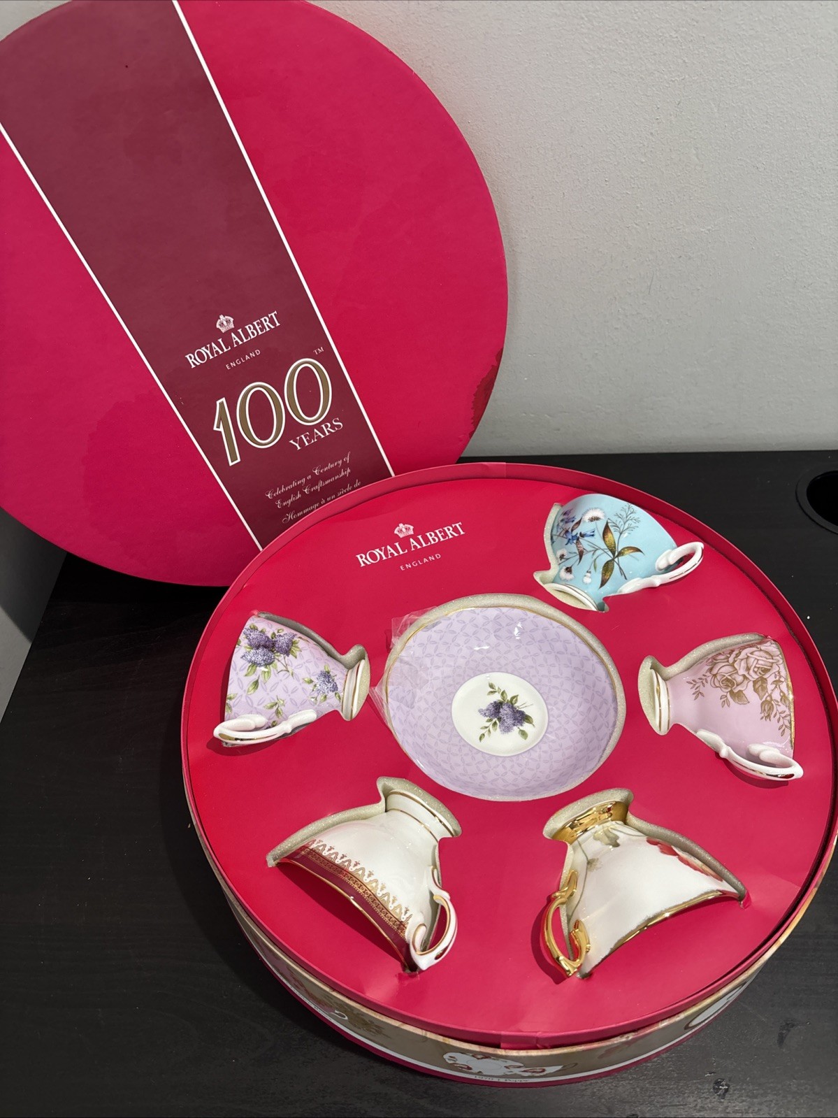 Bone China Teacup And Saucer Boxed Set 1950 -1990