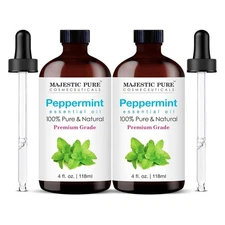 Majestic Pure Peppermint Essential Oil 100% Pure Natural Premium Grade 4 Fl Oz