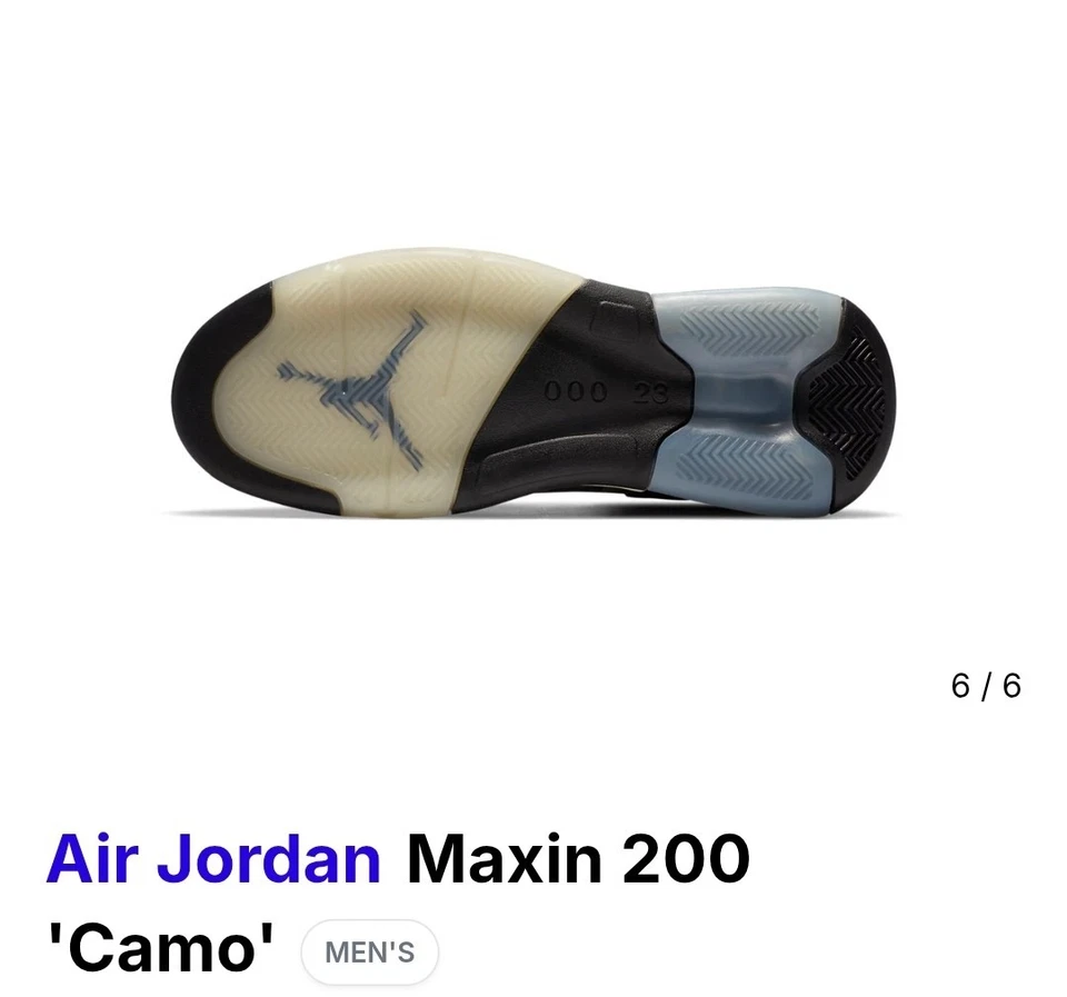 Air Jordan Jordan Maxin 200 Camo CD6107-200 Tamanho 10.5 Basquete Novo Com Caixa - Imagem 4 de 4