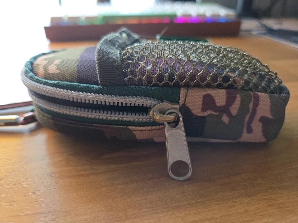 Official Nintendo Game Boy GameBoy micro Carrying Case CAMOUFLAGE gba pouch logo - Image 3 of 4