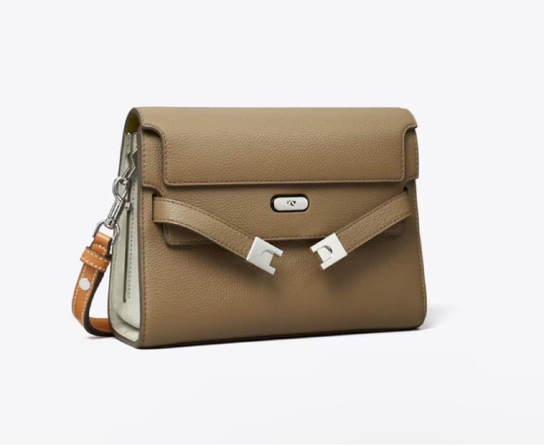 New] Pebbled Shoulder Bag by Tory Burch in Lee Radziwill