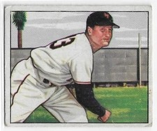 JACK KRAMER 1950 Bowman Baseball card #199 New York Giants FAIR