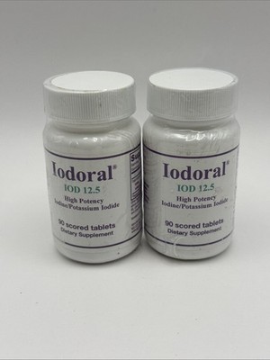 2 pk Optimox Iodoral 12.5mg Supplement   Iodine for Thyroid Support, Potassium