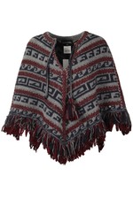 Chanel 2014 Wool And Alpaca Blend Poncho Fr 36 Uk 8