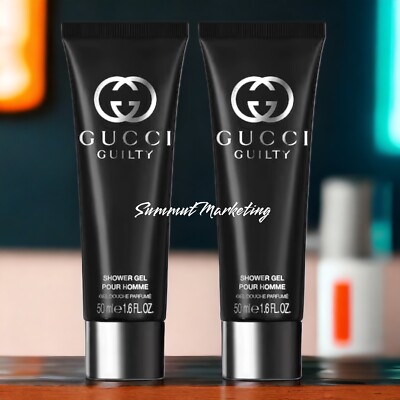 (2) Gucci Guilty Eau de Toilette Men s Shower Gel 50/ml 1.6oz