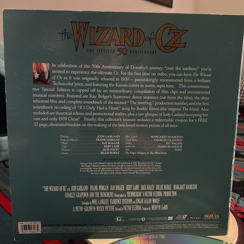The 50th Anniversary Edition - The Wizard of Oz - Extended Play - LD LaserDisc - Picture 5 of 6