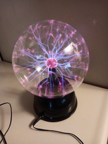 Spencers Sound Active Blue 8 Inch Plasma Ball, Works Great. Excellent Condition. - Picture 1 of 12
