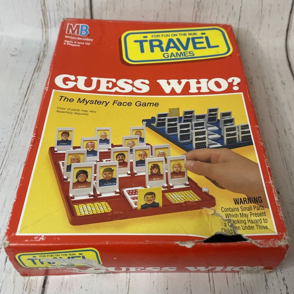 Guess Who? Travel Game by Milton Bradley 1989 Not Complete - Main Image