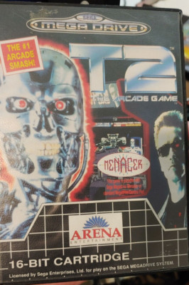 T2 Arcade Game (LJN 1992) Sega Mega Drive (Modul, Manual, Box) working cond CIB