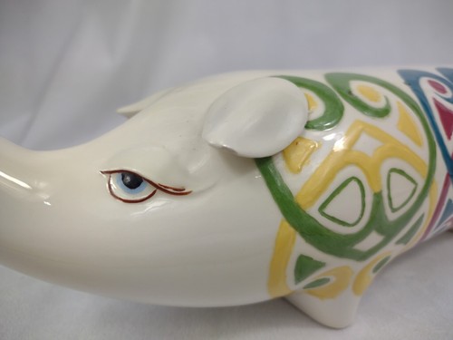 Vintage Hors D' Oeuvres Appetizer Toothpick Holder Pig Cocktail Party Retro - Picture 12 of 12
