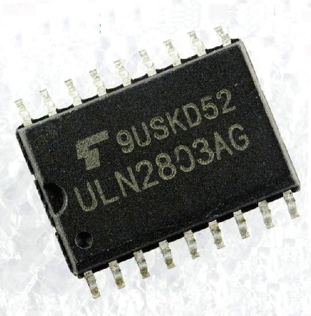 ULN2803 SMD Darlington Transistor Array - Hi-Voltage/Current SOIC-18 : Buy Online Electronic Components Shop, Price in India