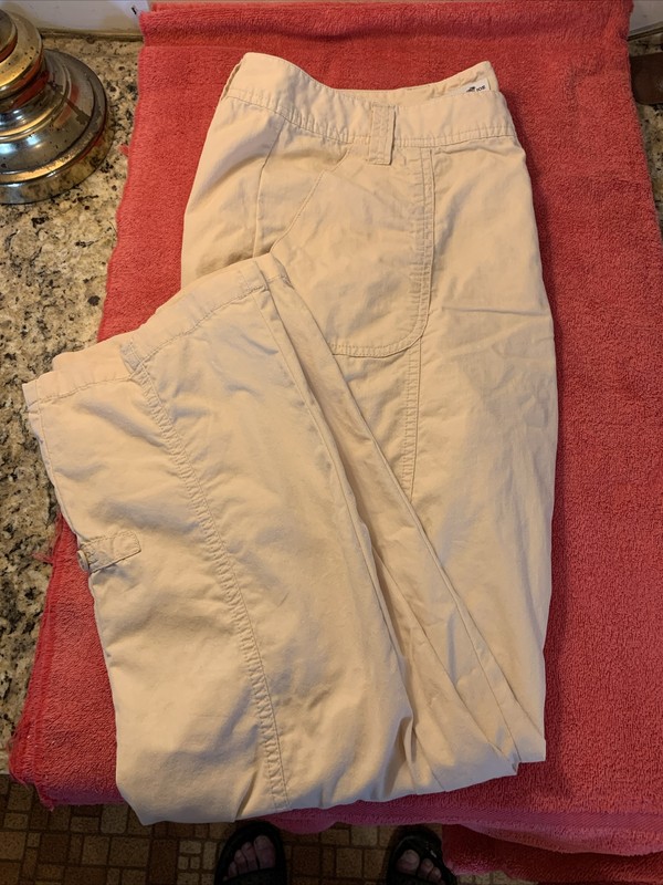 CARIBBEAN JOE ISLAND SUPPLY Co. WOMEN’s BEACHCOMBER PANTS SIZE 16 ECRU/IVORY NEW
