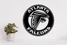 Atlanta Falcons badge laser cut vector files dxf, svg, eps. ai, pdf, png