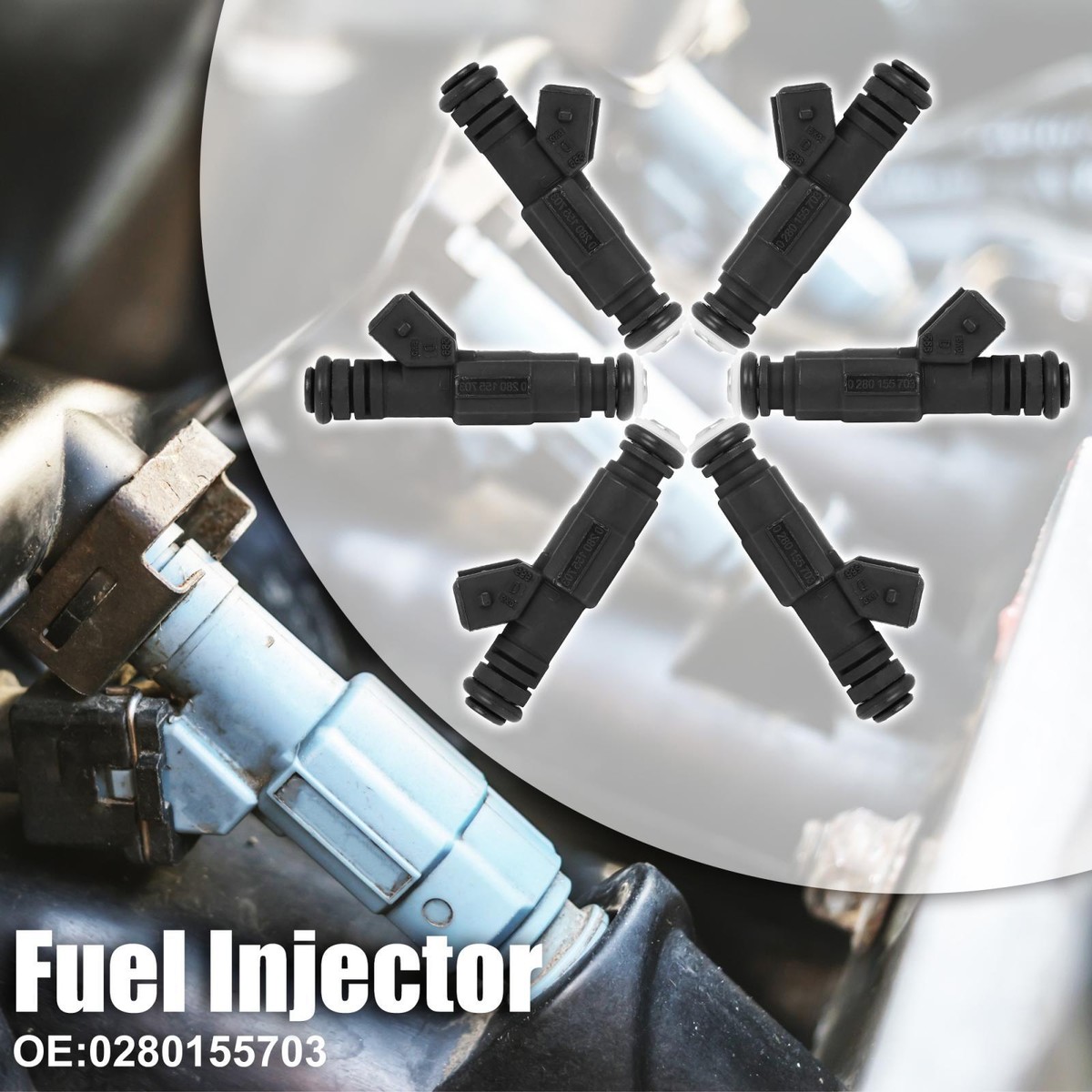 0280155703 Vehicle Fuel Injectors for Jeep Cherokee Wrangler