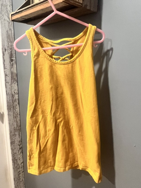 Girls Yellow Old Navy Tank Top Size 10