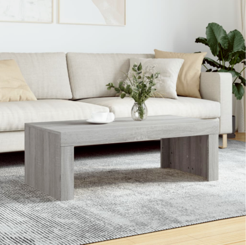 Table basse en bois gris Sonoma MODERNE tables d'aménagement salon 102 x 50 x 36 cm - Photo 1/5