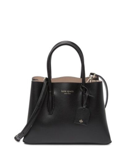 Borsa a mano e portafoglio Kate Spade New York piccola in pelle nera nuova con etichetta - Foto 2 di 10