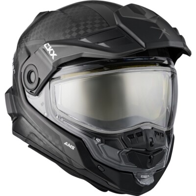 CKX Mission AMS Carbon Fury Grey Snowmobile Helmet Full Face