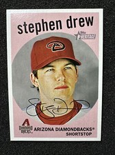 STEPHEN DREW #306 2008 Topps Heritage QTY Arizona Diamondbacks  