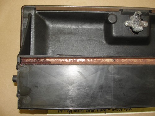 Factory Original 74 Plymouth Gran Fury DASH GLOVE BOX DOOR LID COMPARTMENT LINER - Picture 10 of 17
