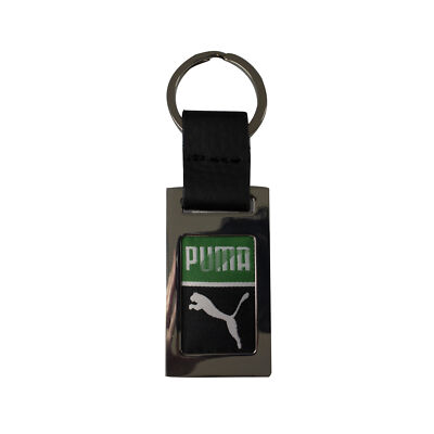 Puma Original Unisex Black Leather Strap Keyring UK