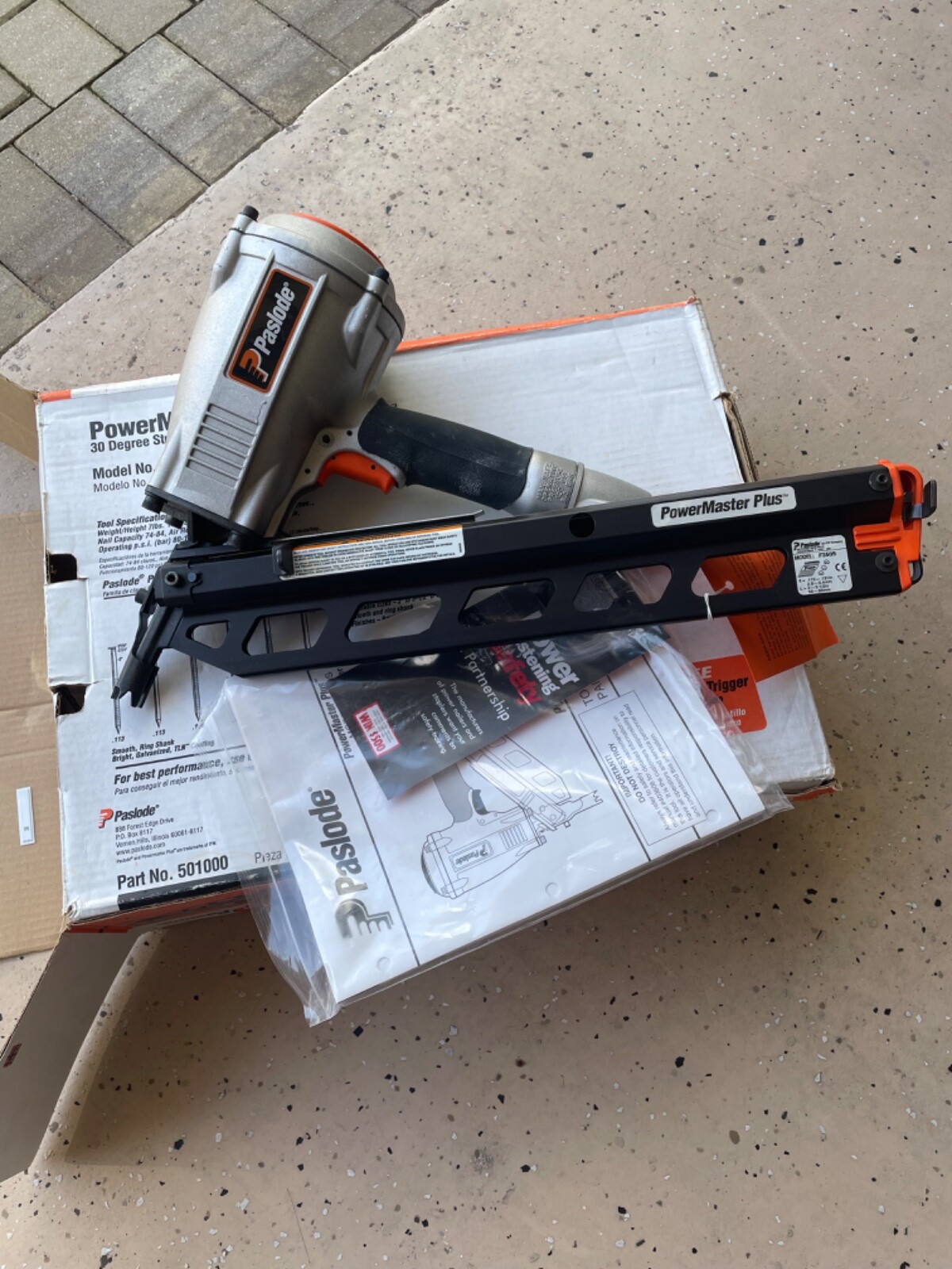 Air Nail Gun Paslode Powermaster F350S Framing Nailer. eBay