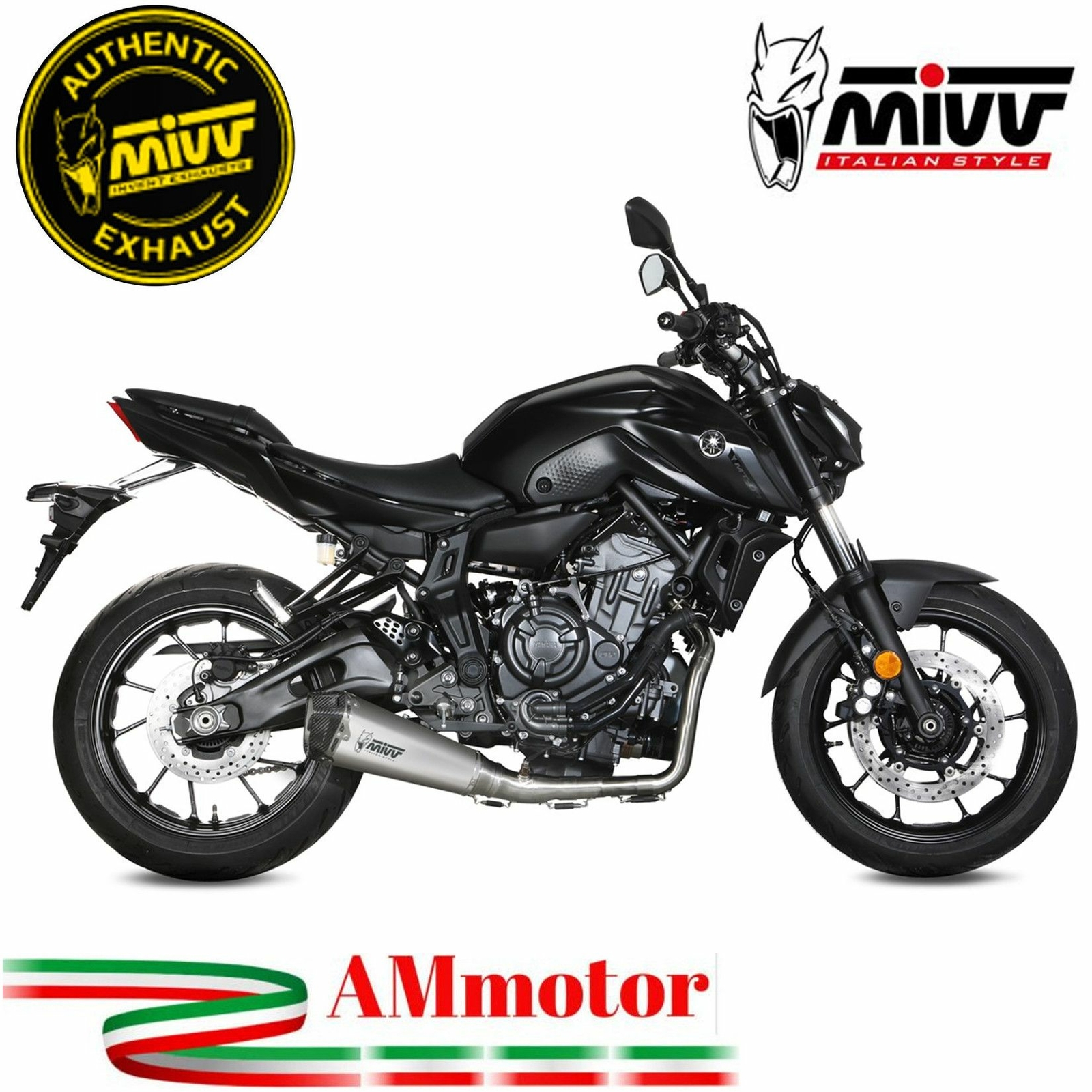 Echappement Complete Mivv Yamaha Mt-07 2021 Moto Delta Race Inox Collectors