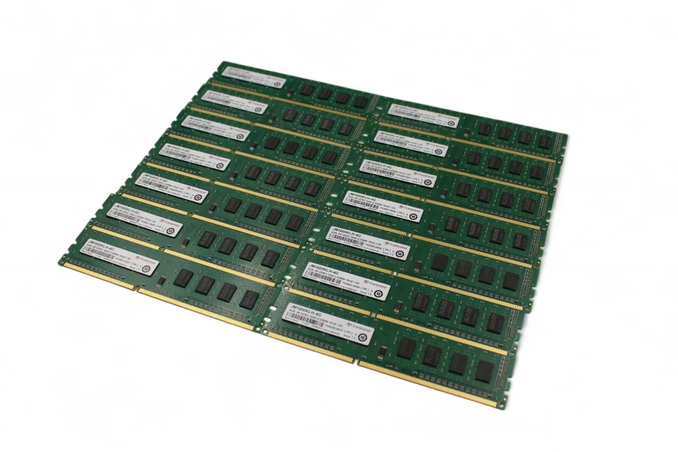 Lot of 18 x Transcend 4GB DDR3 1600MHz PC3-12800 U-DIMM Desktop RAM JM1600KLH-4G - Image 2 of 4
