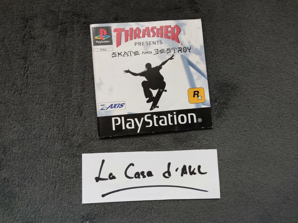 Jeu Thrasher: Skate And Destroy Pour PlayStation PS1 - Complet Avec Notice - Bon état