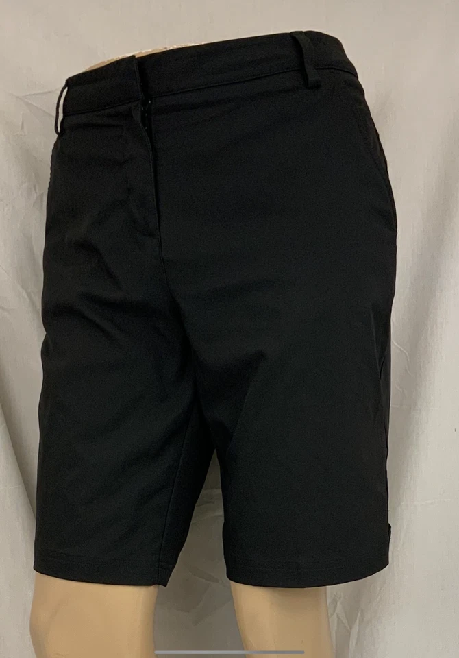 Shorts de golfe Puma 14 preto frente plana reta 100% poliéster YGI Y1-791 - Imagem 3 de 4