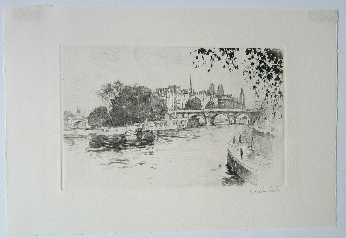 Henri Le Riche, French(1867〜1944) Paris Henri Le Riche, French(1867〜1944) Paris Henri Le Riche, French