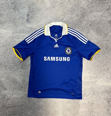 Adidas Chelsea FC Ballack #13 Jersey 2008-09 Home Mens Size L Blue