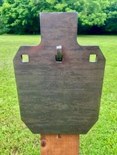 8”x12” IDPA/IPSC Steel Shooting Target 3/8" AR500 Range Target w/ 2x4 Hook