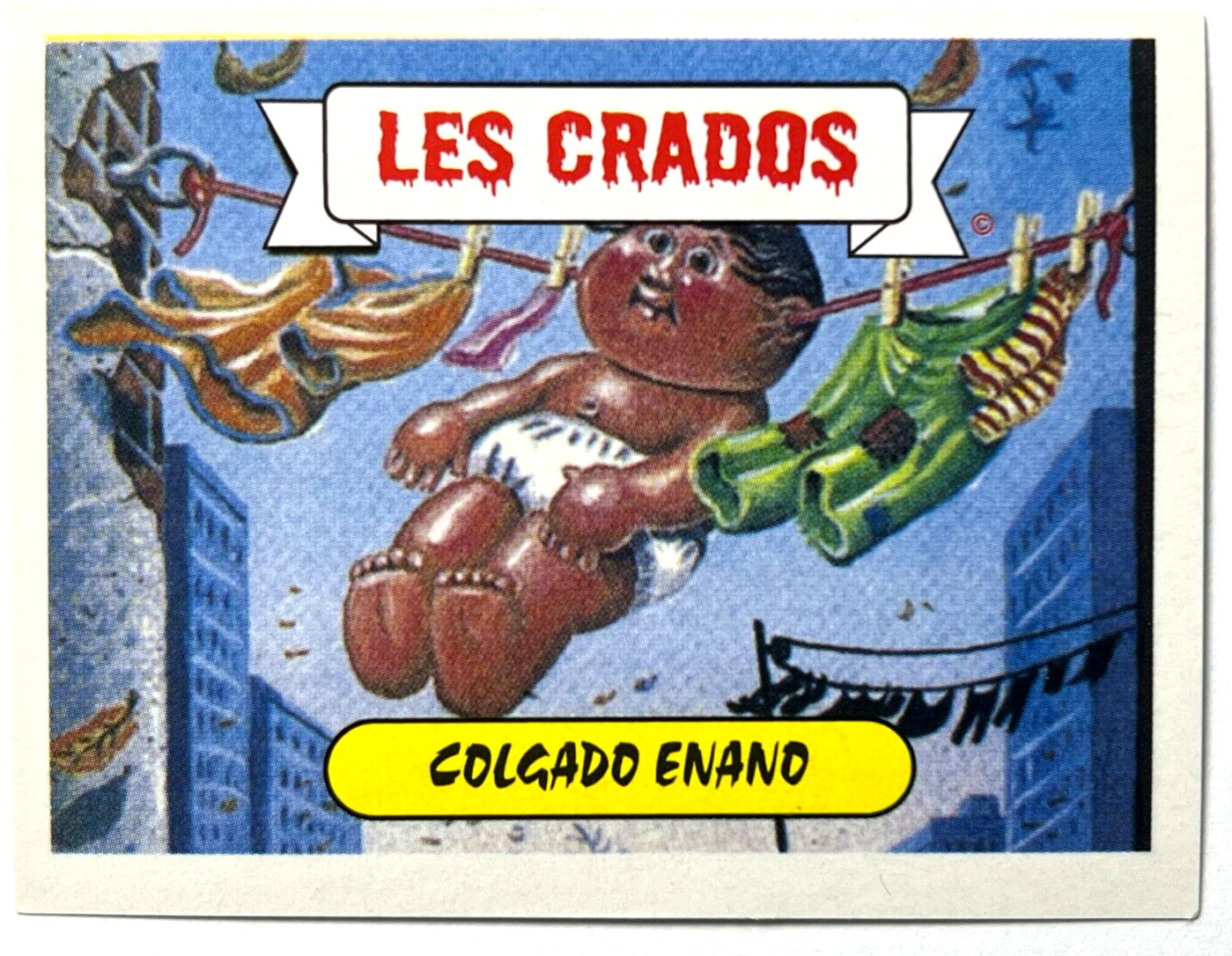 1988 Garbage Pail Kids Sticker Reedition #078 Pascale Passale Peru Edition