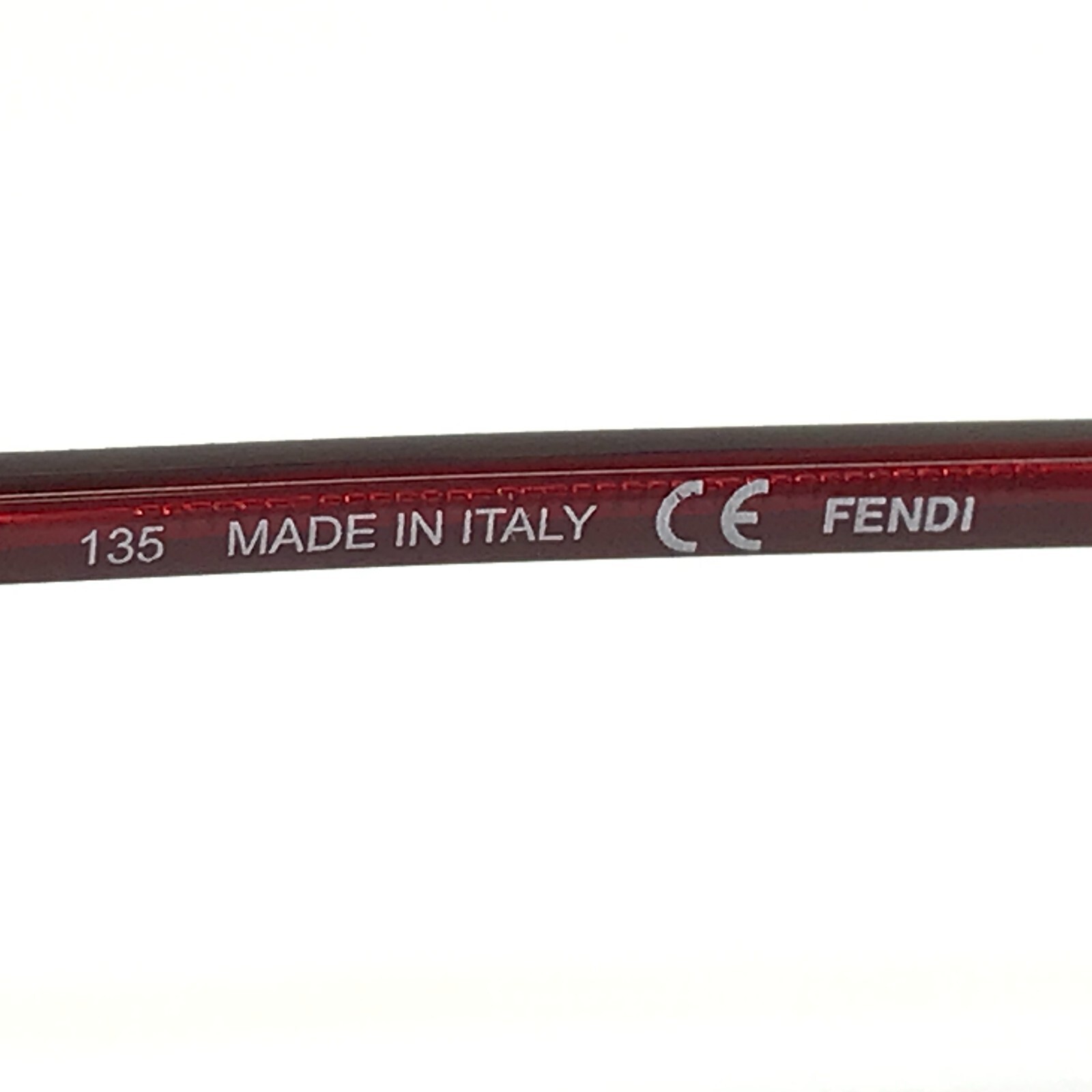 Fendi Eyeglasses Frames F1020 615 Clear Red Brown Monogram Cat Eye 51-15-135 thumbnail 10