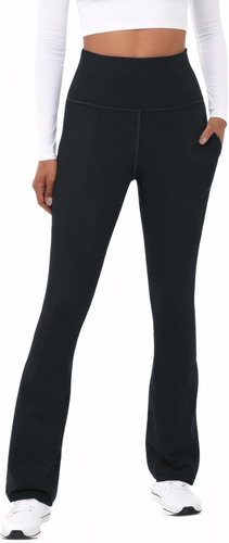 Womens Flare Yoga Pants High Waist Tummy Control Bootcut Flare Leggings Workout