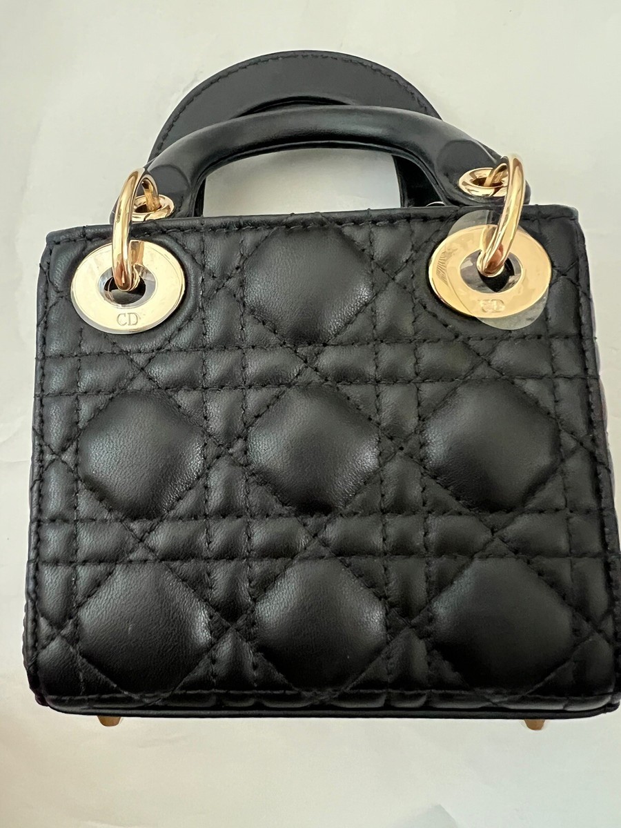 ★送料・関税込★DIOR★LADY DIOR micro bag★ DIOR | Lady Dior マイクロバッグ カナージュ ラムスキン
